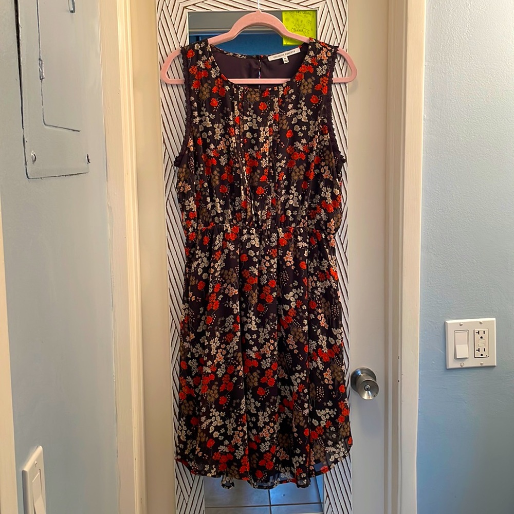 Never Worn brown and orange floral dress